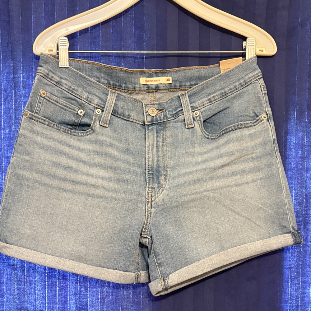 Levi's Light Blue Jean Shorts for Women